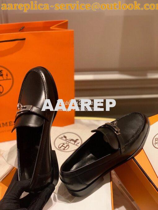 Replica Hermes Destin Loafer in calfskin with Blake stitched sole H212 6