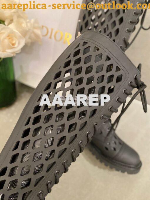 Replica Dior D-Trap Boots Black Matte Calfskin KCI655 6