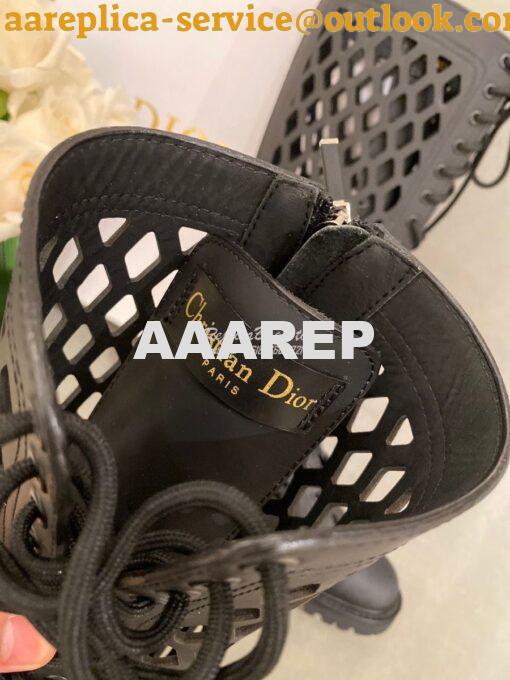 Replica Dior D-Trap Boots Black Matte Calfskin KCI655 8