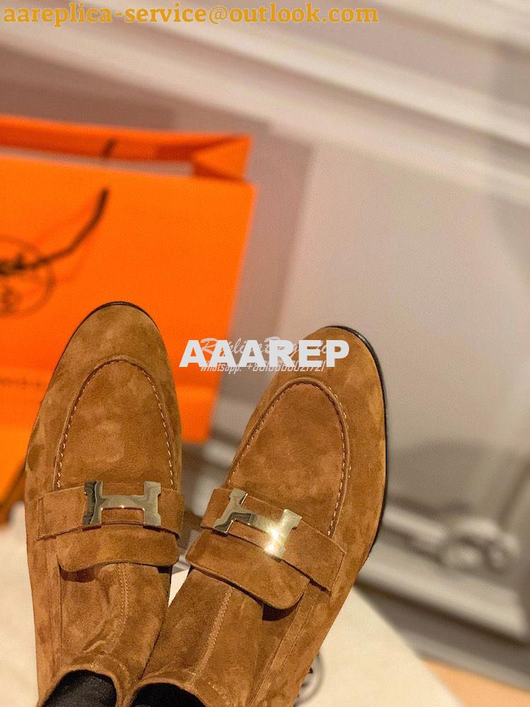 Replica Hermes Saint Honore Ankle Boot in Stretch Suede Goatskin H1821 6 Replica Hermes Saint Honore Ankle Boot in Stretch Suede Goatskin H1821 6