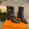 Replica Hermes Saint Honore Ankle Boot in Stretch Suede Goatskin H1821 8