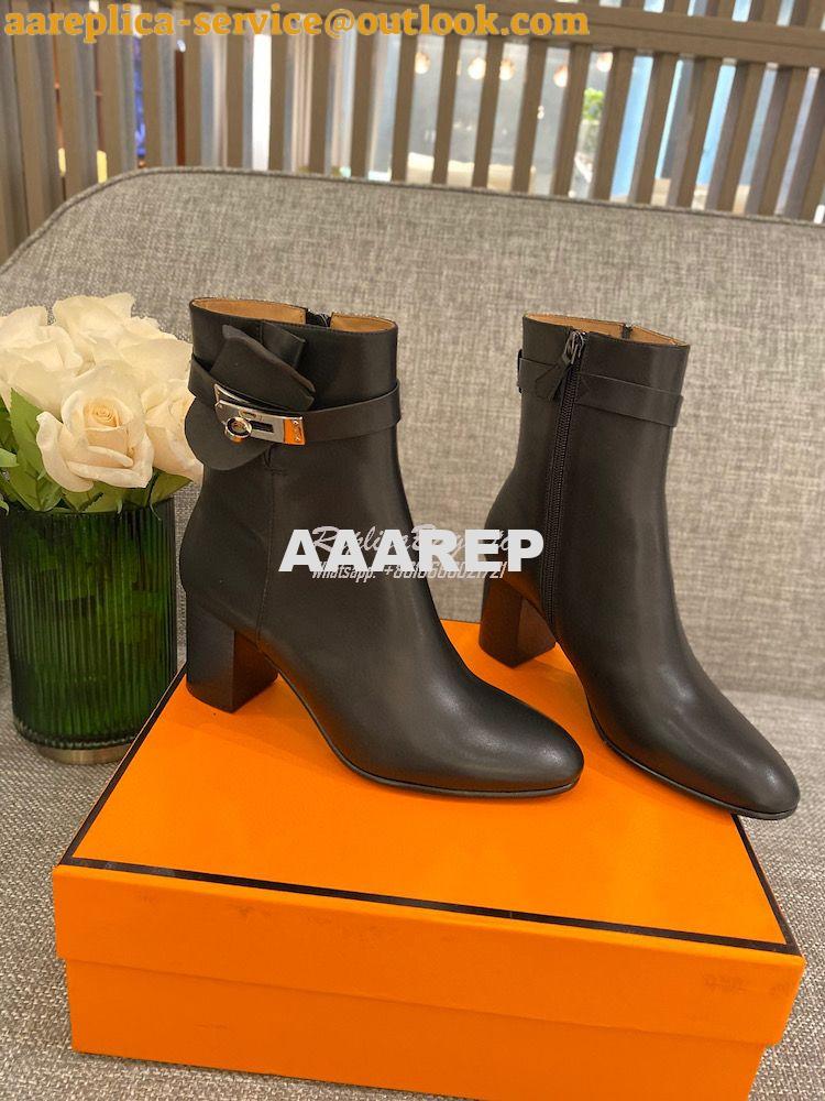 Replica Hermes Saint Germain Ankle Boot H202257 Black Replica Hermes Saint Germain Ankle Boot H202257 Black