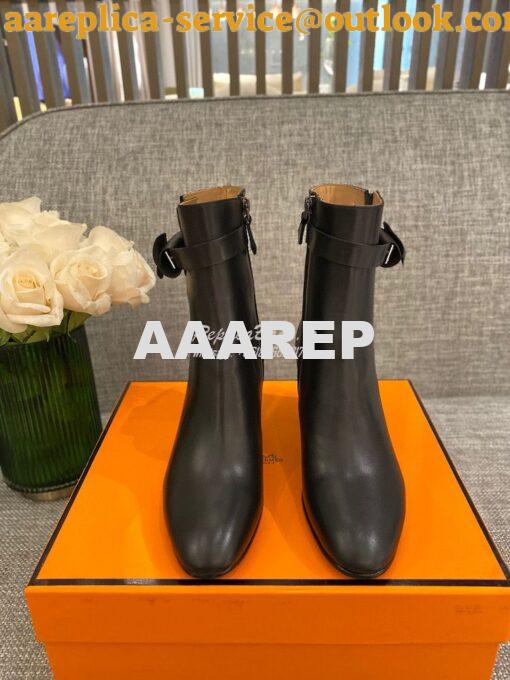 Replica Hermes Saint Germain Ankle Boot H202257 Black 2