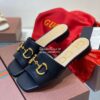 Replica Gucci Women's Leather Slide Sandal w Horsebit 623111 White 9