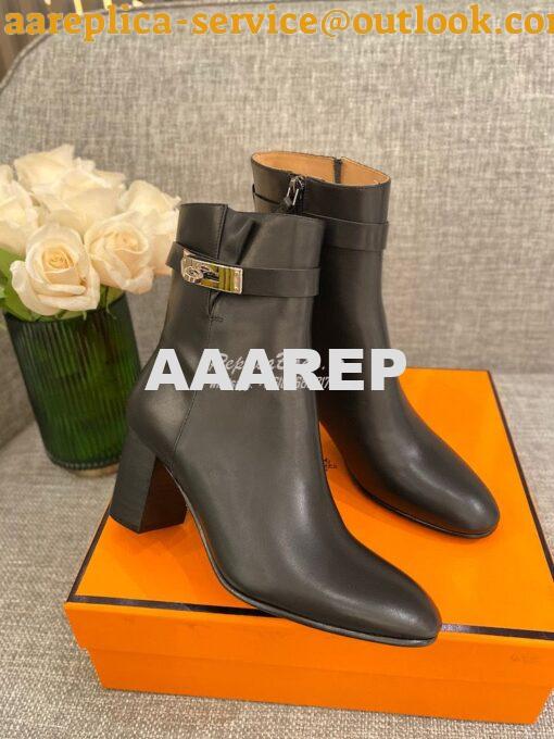 Replica Hermes Saint Germain Ankle Boot H202257 Black 3