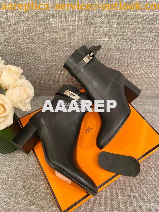 Replica Hermes Saint Germain Ankle Boot H202257 Black 4