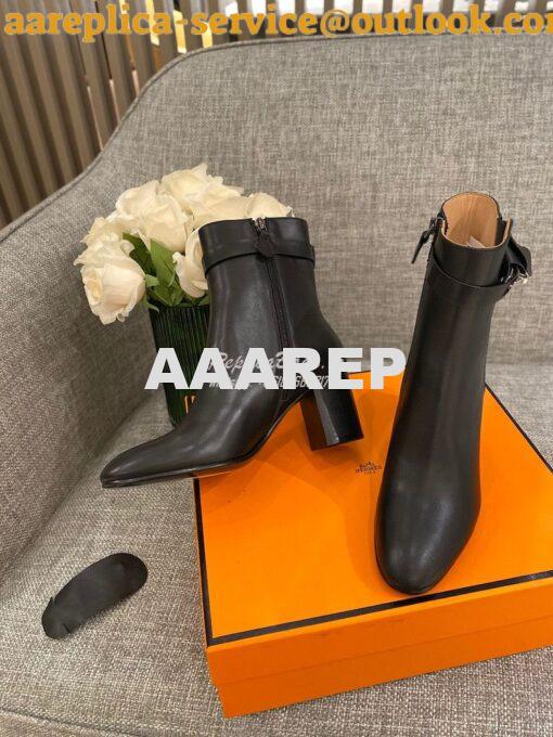 Replica Hermes Saint Germain Ankle Boot H202257 Black 5