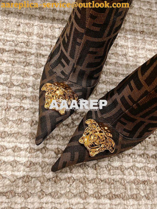 Replica Fendi Fendace FF Jacquard Short Boots 1A03184 7 Replica Fendi Fendace FF Jacquard Short Boots 1A03184 7