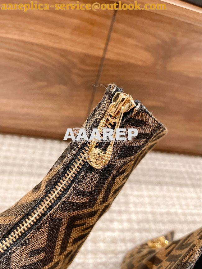 Replica Fendi Fendace FF Jacquard Short Boots 1A03184 8 Replica Fendi Fendace FF Jacquard Short Boots 1A03184 8