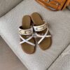 Replica Hermes Claire Sandal in Calfskin H211039 Brown 10