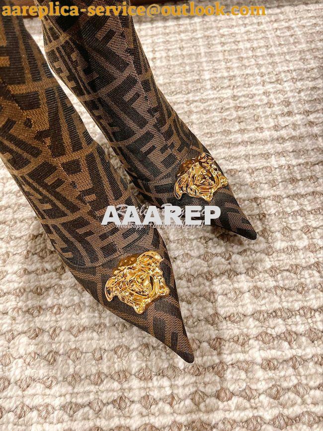 Replica Fendi Fendace FF Jacquard Boots 1A03185 6 Replica Fendi Fendace FF Jacquard Boots 1A03185 6