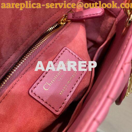 Replica Dior Lady Dior My ABCdior Bag Strawberry Gradient Cannage Lamb 8