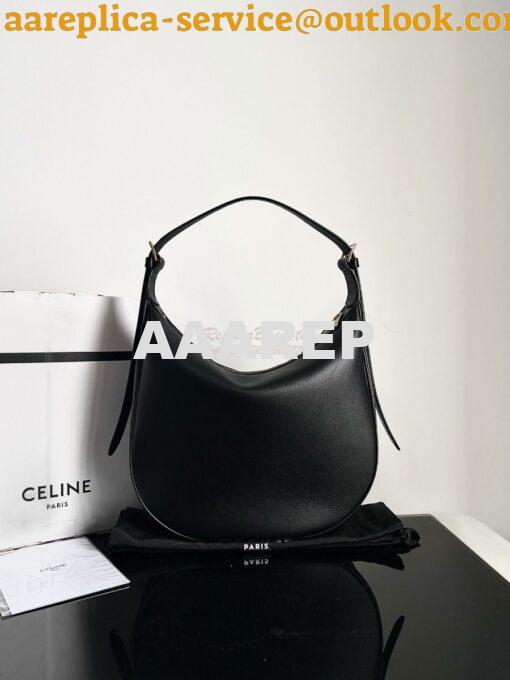 Replica Celine Heloise Bag In Supple Calfskin 114713 Black 16