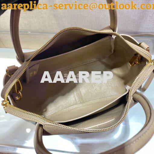 Replica Prada Small Leather Handbag 1BC145 Beige 6