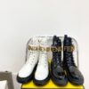 Replica Fendi Fendigraphy Black leather biker boots 8T8355 11