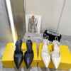 Replica Fendi First leather medium-heeled 65mm sandals 8R8331