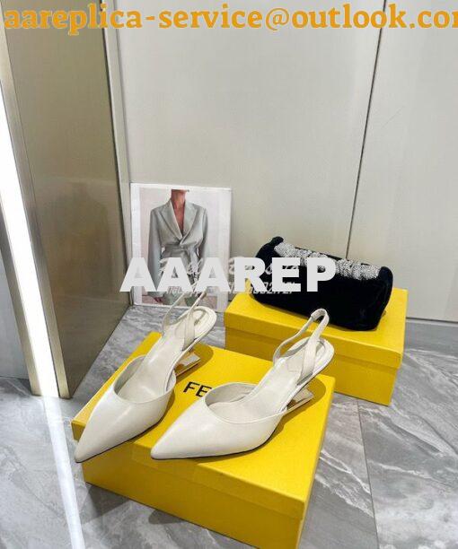 Replica Fendi First leather medium-heeled 65mm sandals 8R8331 4