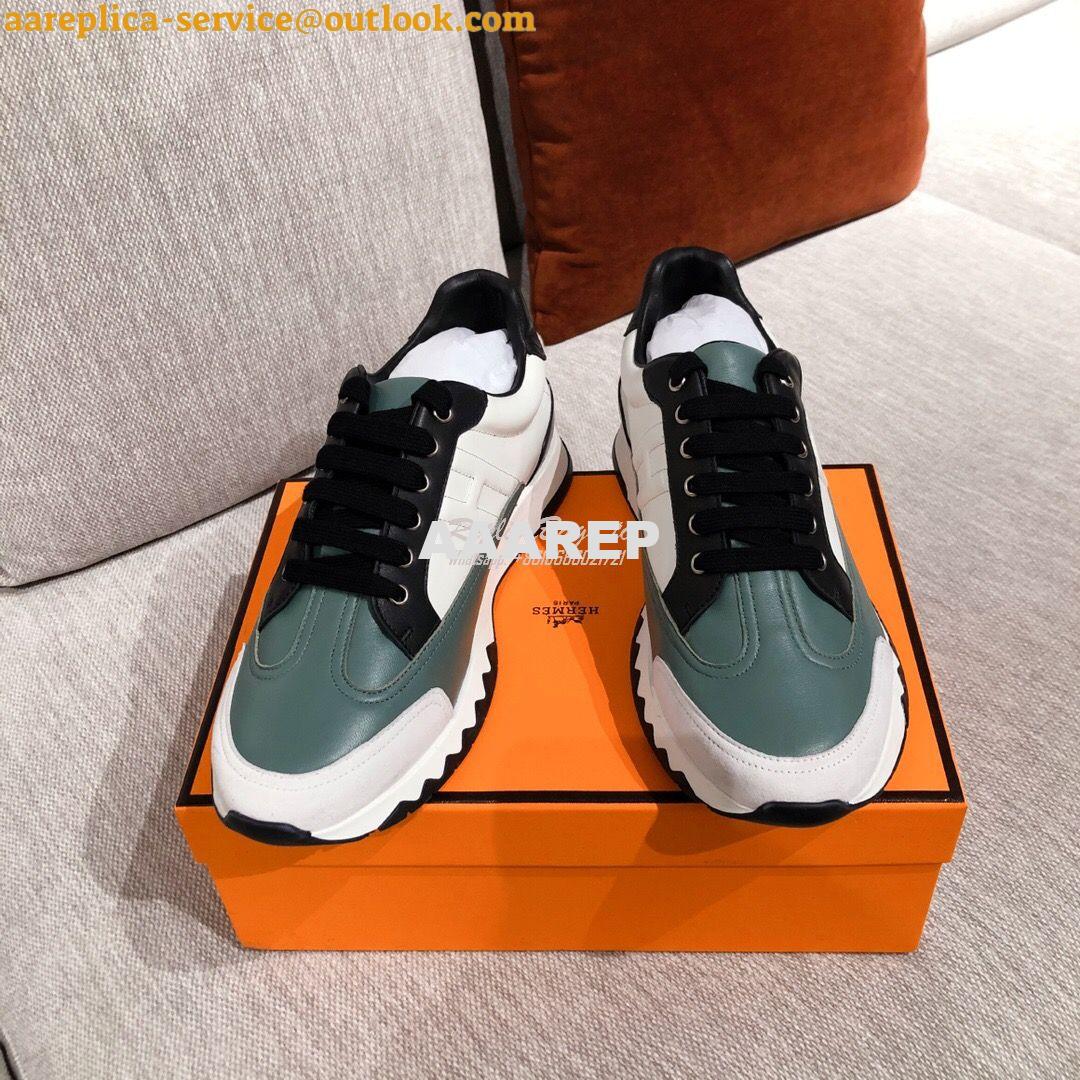 Replica Hermes Sneakers Trail Male/ Female H191168 Green 2 Replica Hermes Sneakers Trail Male/ Female H191168 Green 2