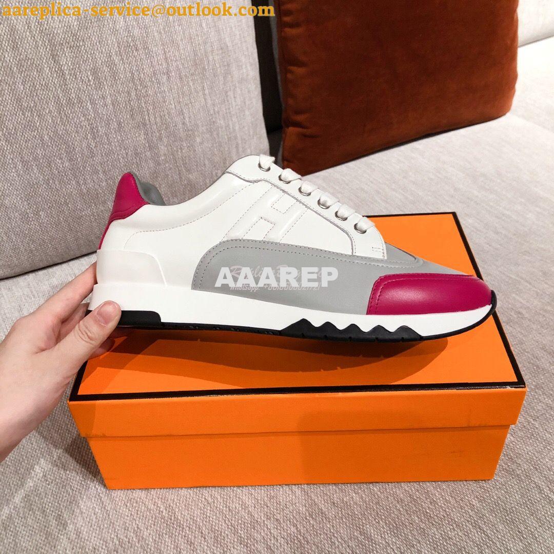 Replica Hermes Sneakers Trail Male/ Female H191168 Grey 5 Replica Hermes Sneakers Trail Male/ Female H191168 Grey 5