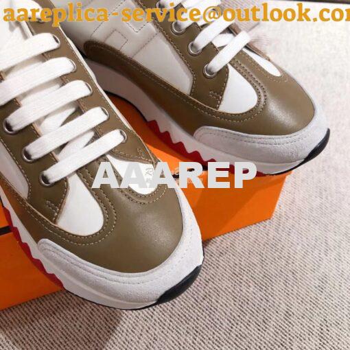 Replica Hermes Sneakers Trail Male/ Female H191168 Taupe 4