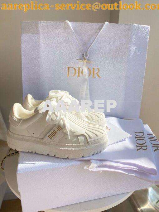 Replica DiorID Sneaker White Rubber and Calfskin KCK278 2