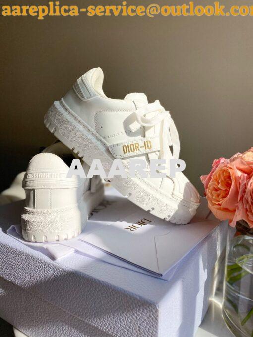 Replica DiorID Sneaker White Rubber and Calfskin KCK278 6
