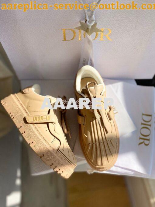Replica DiorID Sneaker Beige Rubber and Calfskin KCK278 5
