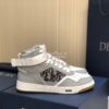 Replica Dior B27 High-Top Sneaker 3SH132 White and Gray Smooth Calfski 13