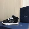 Replica Dior B27 High-Top Sneaker 3SH132 White and Gray Smooth Calfski 12