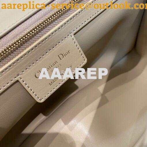 Replica Dior Large Caro Bag Soft Cannage Calfskin M9243 Nude 9