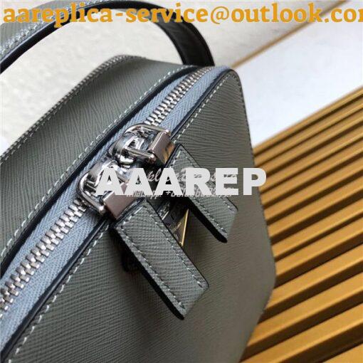 Replica Prada Brique Saffiano Leather Men Bag 2VH066 Grey 8