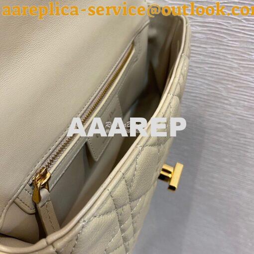 Replica Dior Small Caro Bag Soft Cannage Calfskin M9241 Nude 8