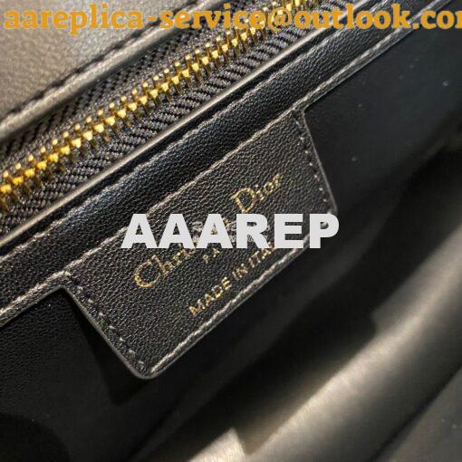 Replica Dior Large Caro Bag Soft Cannage Calfskin M9243 Black 9