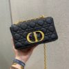 Replica Dior Small Caro Bag Soft Cannage Calfskin M9241 Black