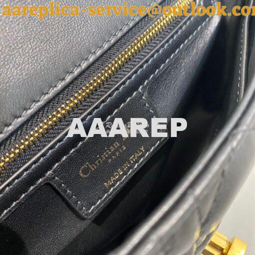 Replica Dior Small Caro Bag Soft Cannage Calfskin M9241 Black 8