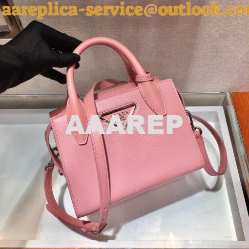 Replica Prada Saffiano Leather Handbag 1BA269 Pink 2
