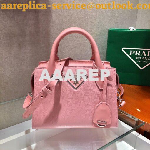 Replica Prada Saffiano Leather Handbag 1BA269 Pink 3
