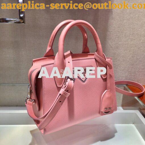 Replica Prada Saffiano Leather Handbag 1BA269 Pink 5