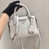 Replica Prada Saffiano Leather Handbag 1BA269 White