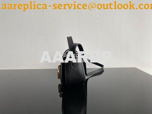 Replica Celine Clutch On Strap In Smooth Calfskin 10I593 Black 4