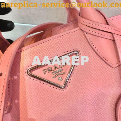 Replica Prada Saffiano Leather Handbag 1BA269 Pink 6