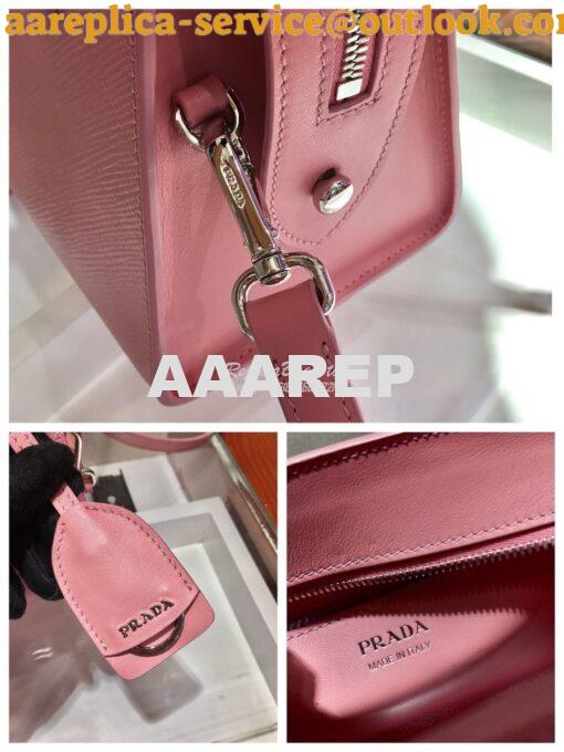 Replica Prada Saffiano Leather Handbag 1BA269 Pink 7