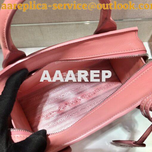 Replica Prada Saffiano Leather Handbag 1BA269 Pink 8