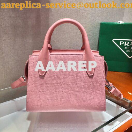 Replica Prada Saffiano Leather Handbag 1BA269 Pink 10