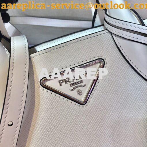 Replica Prada Saffiano Leather Handbag 1BA269 White 6