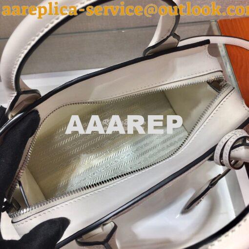 Replica Prada Saffiano Leather Handbag 1BA269 White 8