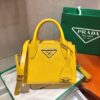 Replica Prada Saffiano Leather Handbag 1BA269 Yellow