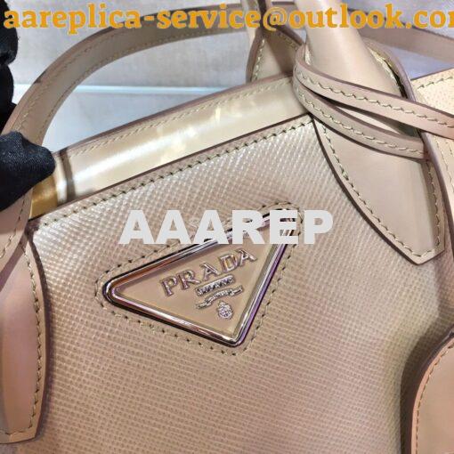 Replica Prada Saffiano Leather Handbag 1BA269 Beige 6
