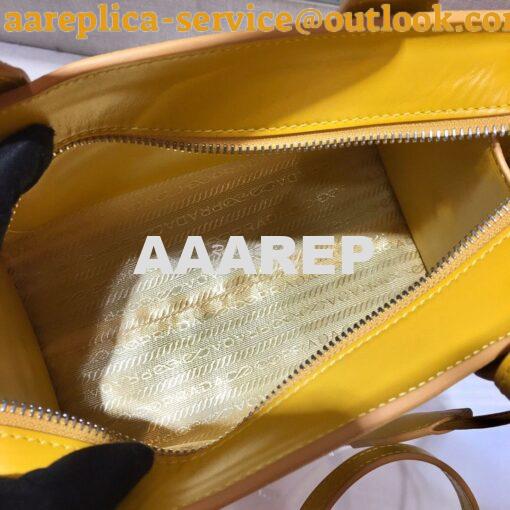Replica Prada Saffiano Leather Handbag 1BA269 Yellow 7