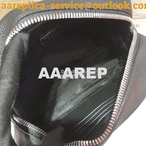 Replica Prada Leather Clutch 2VF027 Black 8